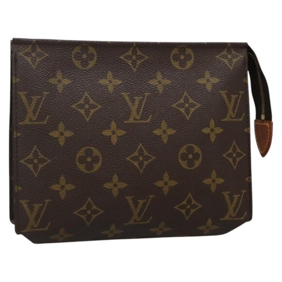 LOUIS VUITTON Monogram Poche Toilette 19 Pouch M47544 LV Auth 136701 - Picture 1 of 16